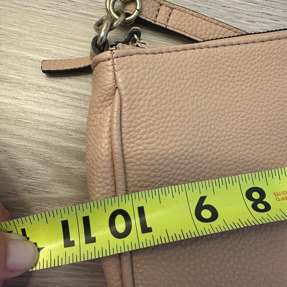 Nanette Lepore Beige/pale pink pebbled vegan Leather purse - Picture 7 of 7